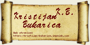 Kristijan Bukarica vizit kartica